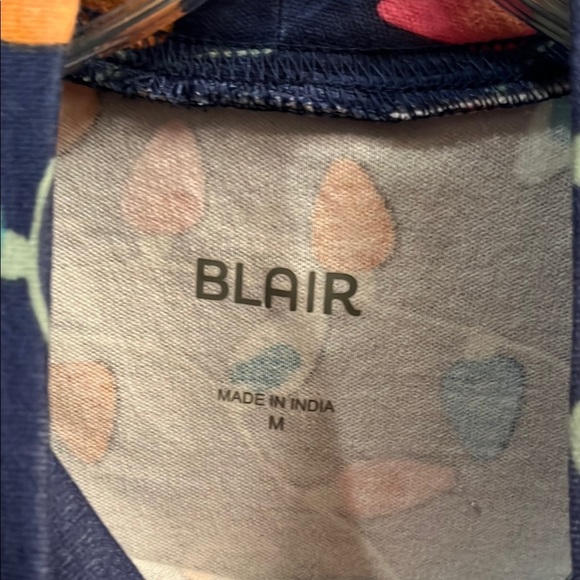 Blair Long Sleeve Mock neck shirt with Christmas lights Size Medium - Picture 2 of 3